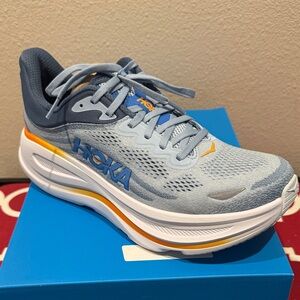 Hoka Blue and White Athletic Sneakers